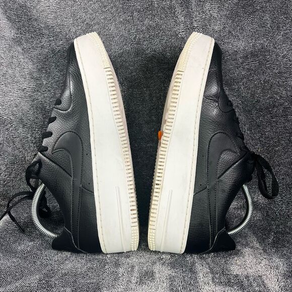 Nike Air Force 1 Sage Low Black Leather with Platform women’s 10 - Picture 5 of 8